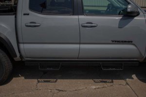 Toyota Tacoma Side Steps - Fishbone Offroad - 4-Inch Drop Step - Black - `05-`23